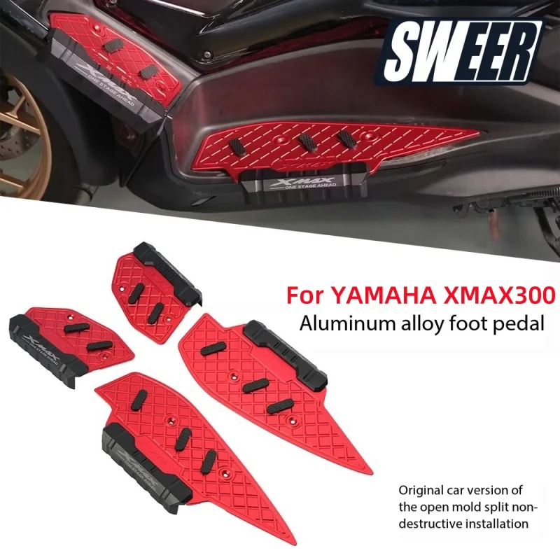 Motorcycle Footboard Steps Footrest Foot Pad Pedal Footrests Pads For YAMAHA XMAX300 xmax 300 2023-2024 Modified Accessories