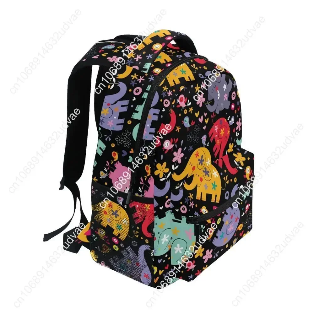 Large Girl School Bags For Teenagers Backpacks Elephant Print Waterproof Teen Student Book Bag Big College Leisure Schoobag 2020