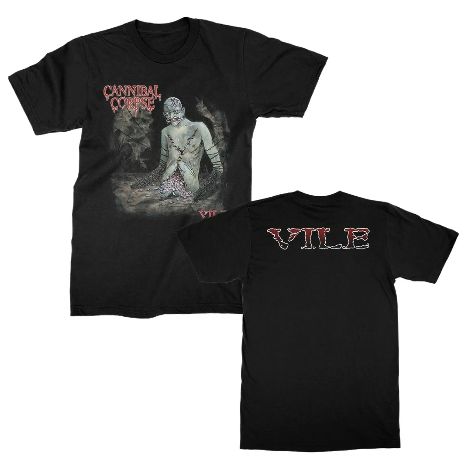 Cannibal Corpse Cd Cvr Vile Official Black Shirt 3XL New Worm Infested-image