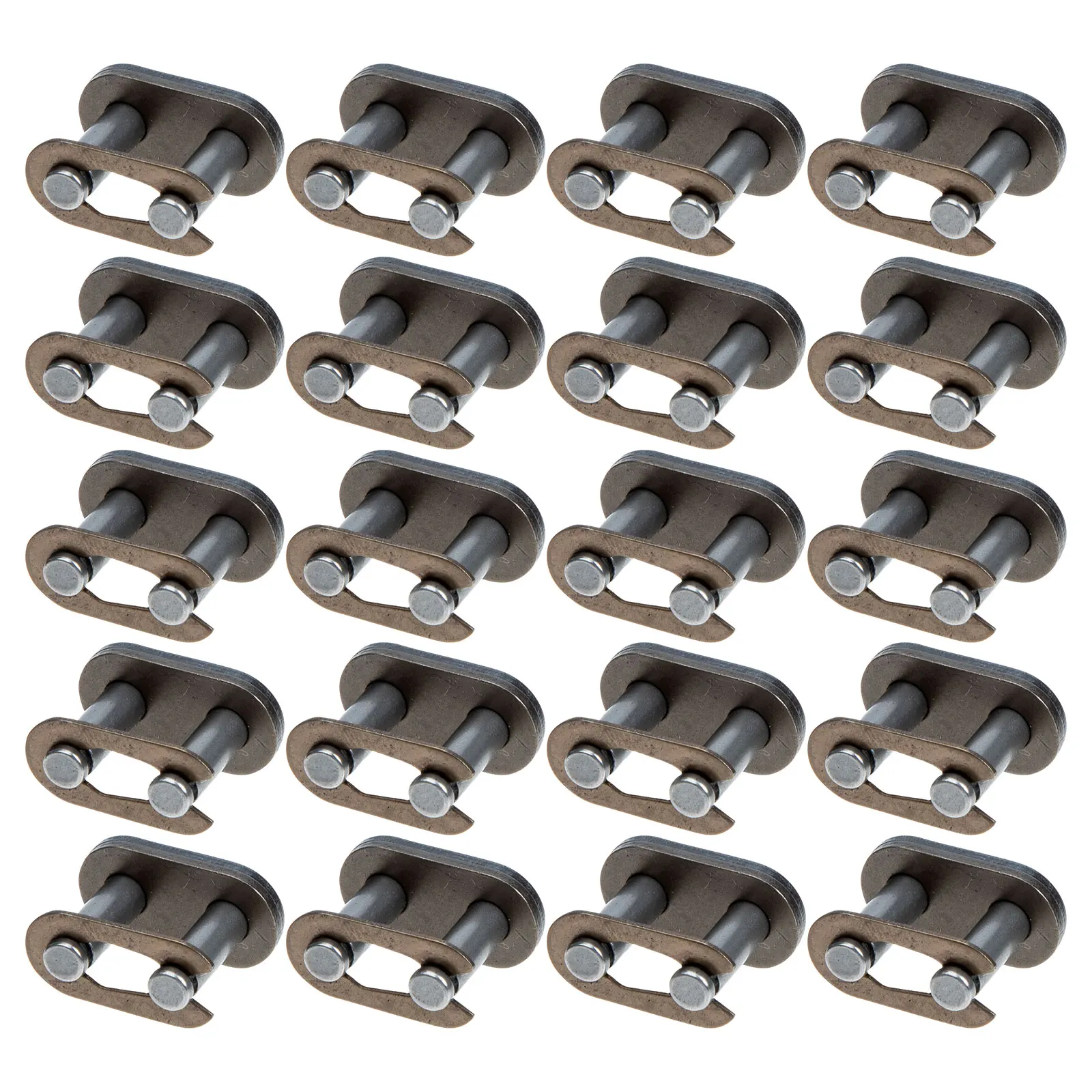 

20pcs Motorcycle Connecting Durable Steel Quick Release Buckle Heavy Duty Roller Chain Link Transmission Chain Link For Atv