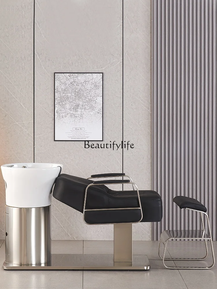 

Shampoo Chair Semi-Lying Popular Simple Lying Completely Beauty and Hairdressing Trend Fashion Hair Salon