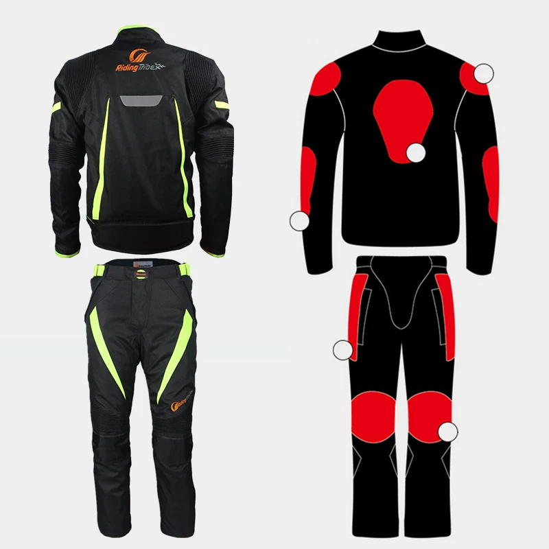 High Quality OXFORD Motorcycle Waterproof Mesh Jackets and Pants Motorbike Racing Reflective Protective Gear Suits