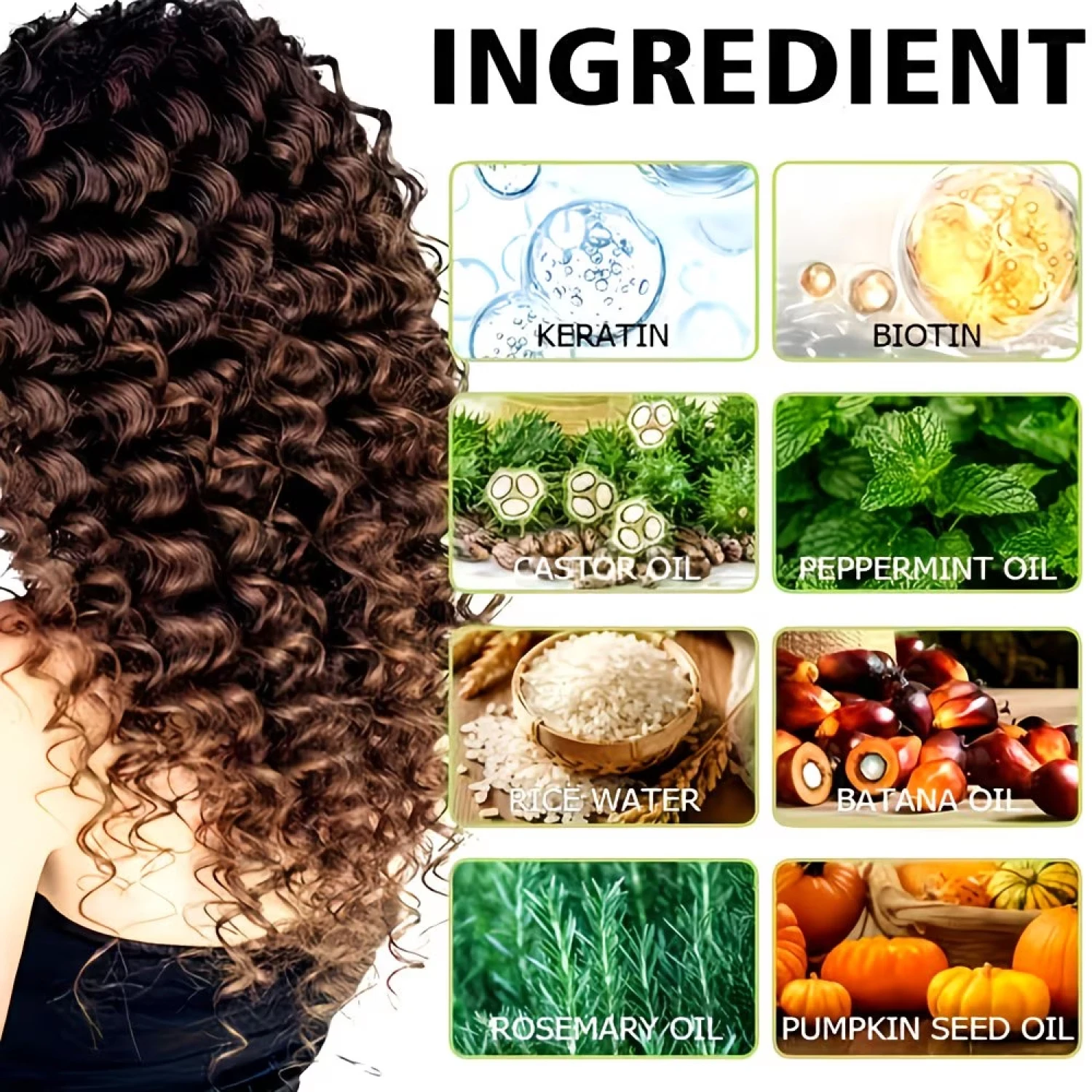 Curl Defining Cream with Rosemary & Castor Oil, Biotin & Keratin for Smooth Hydrated Curls view 6