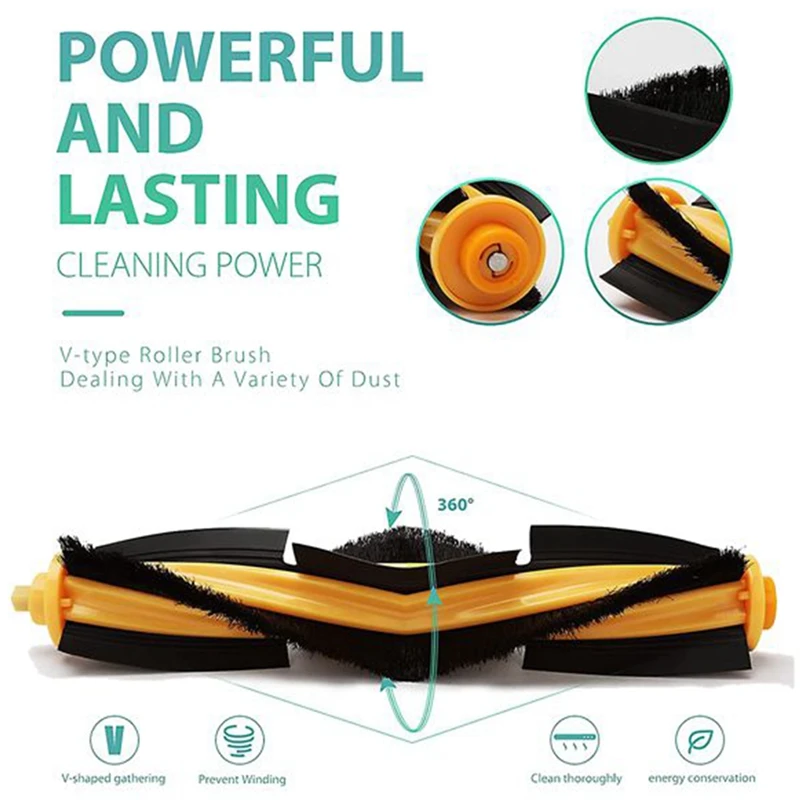 M14K-2PCS Ecovacs 掃除ロボットアクセサリー OZMO N8 T5 T8 N5 T9 DJ65 ローラーブラシメインブラシに適しています