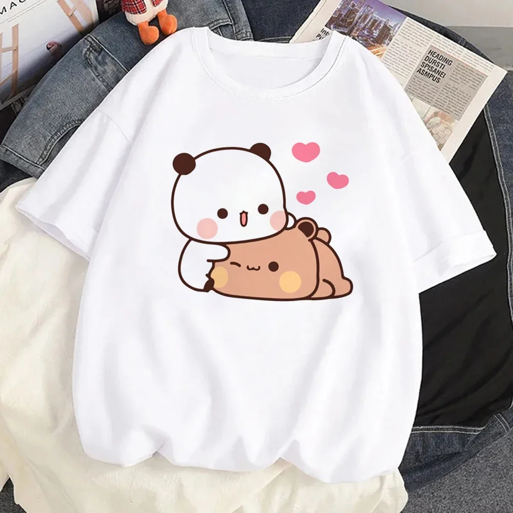 Bubu Dudu T Shirt Women Kawaii Cartoon Y2k Punk Funny T-shirt Hip Hop Unisex Streetwear Harajuku Anime Tshirt Female Clothing