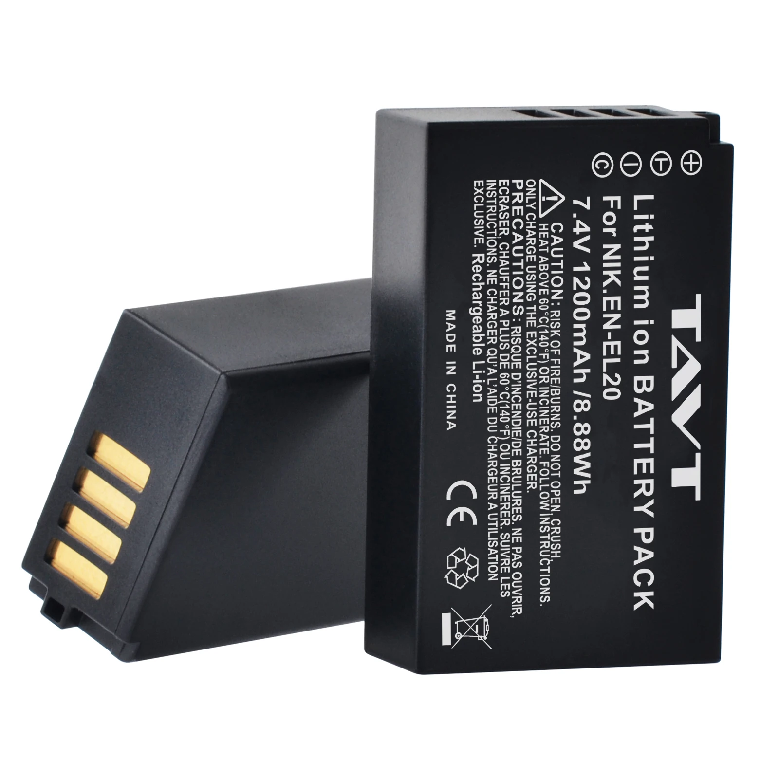 TAVT EN-EL20 EL20 EN EL20A Battery+PD20W Rapid Dual Charger for Nikon Coolpix P1000 P950,1 J1,1 J2,1 J3,for Nikon 1 S1,1 V3,AW1