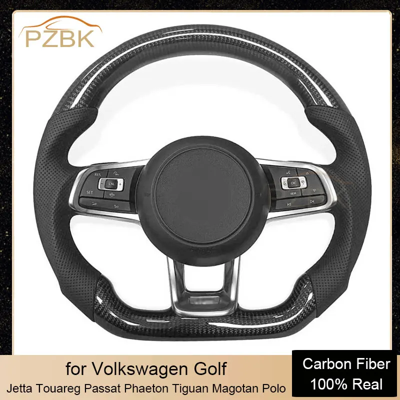 

OEM Carbon Fiber Car Steering Wheel for Volkswagen Golf 7 MK7 Jetta Touareg Passat Phaeton Tiguan Magotan Polo