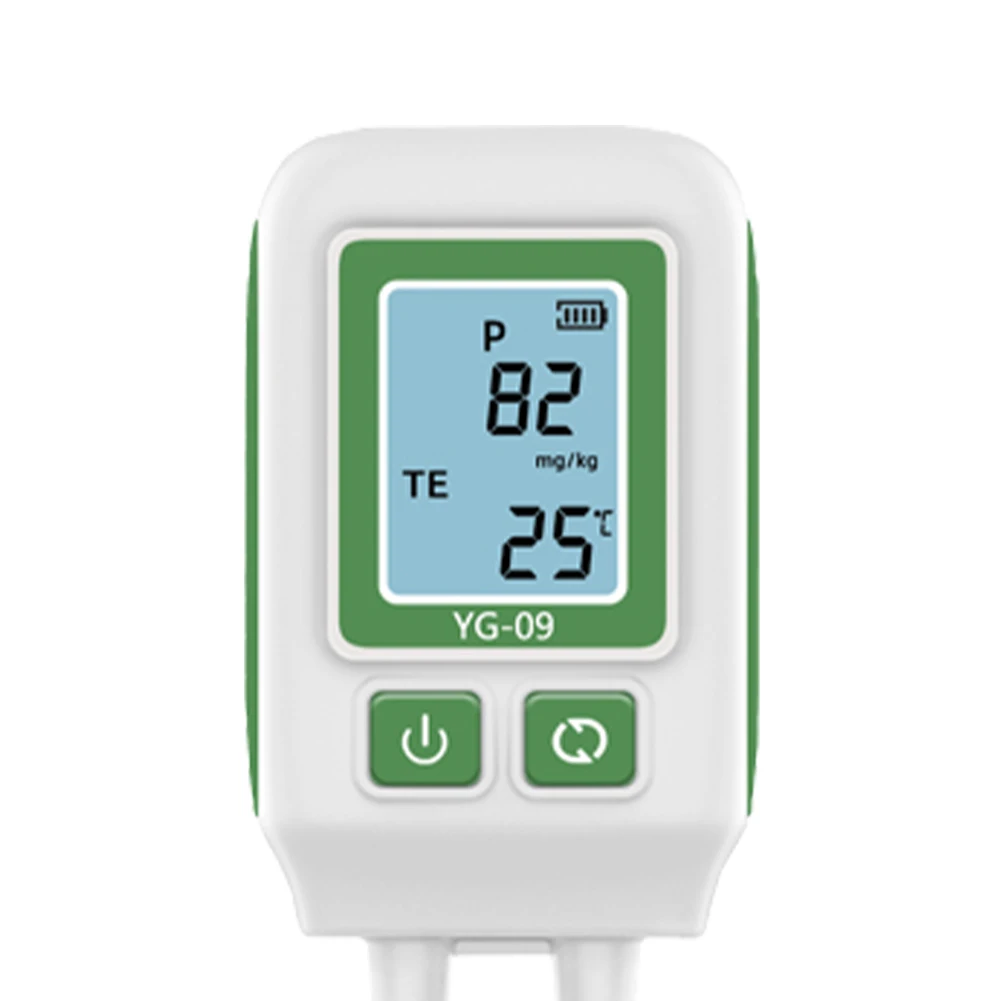 Detector de potássio de fósforo e nitrógeno, 0-1999 mg/kg, agulha dupla, testador de fertilidade, analisador de nutrientes para jardinagem, agricultura