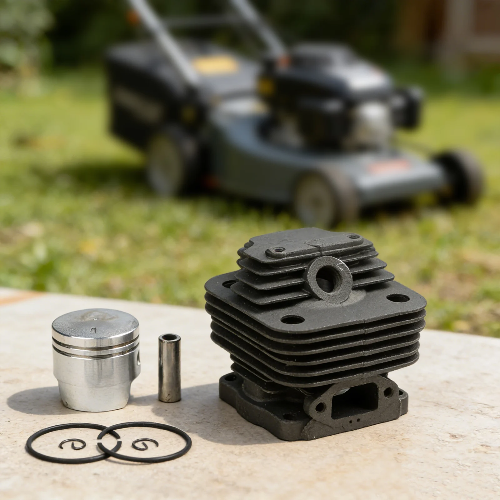 For T200 Garden Tool Specific Cylinder for piston Kit Featuring Cylinder Body for piston for piston Pin and Two for piston Ring