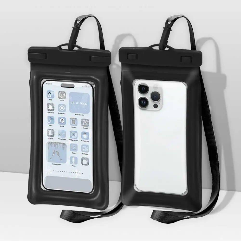 Funda Protectora Transparente para Teléfono, Bolsa Impermeable para Celular, Funda Seca Subacuática para Teléfono con Cordón, Funda para Teléfono para Playa y Natación