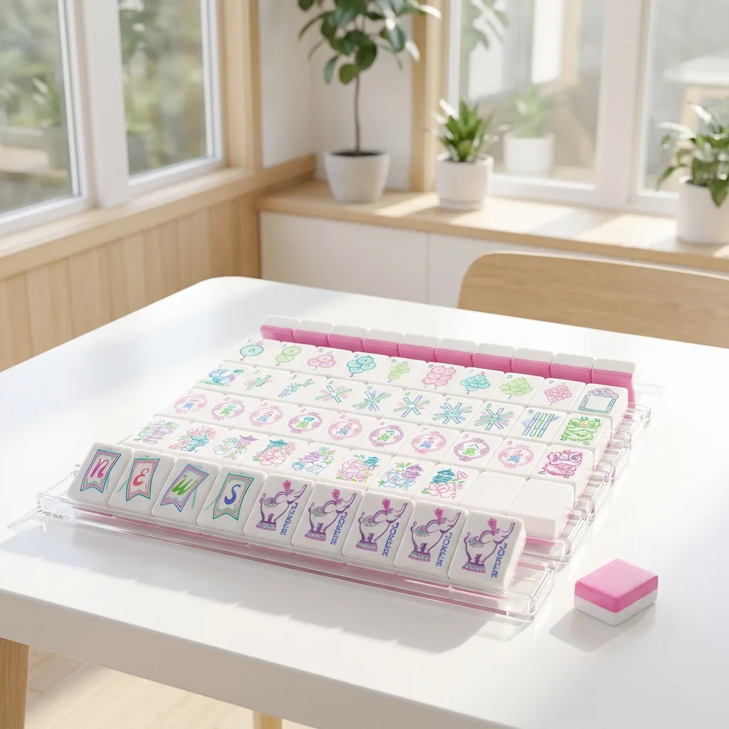 Professional Luxury Modern American Mahjong Set 166 Standard Acrylic Tiles Eco-Friendly Tile Rack & Pusher Optional