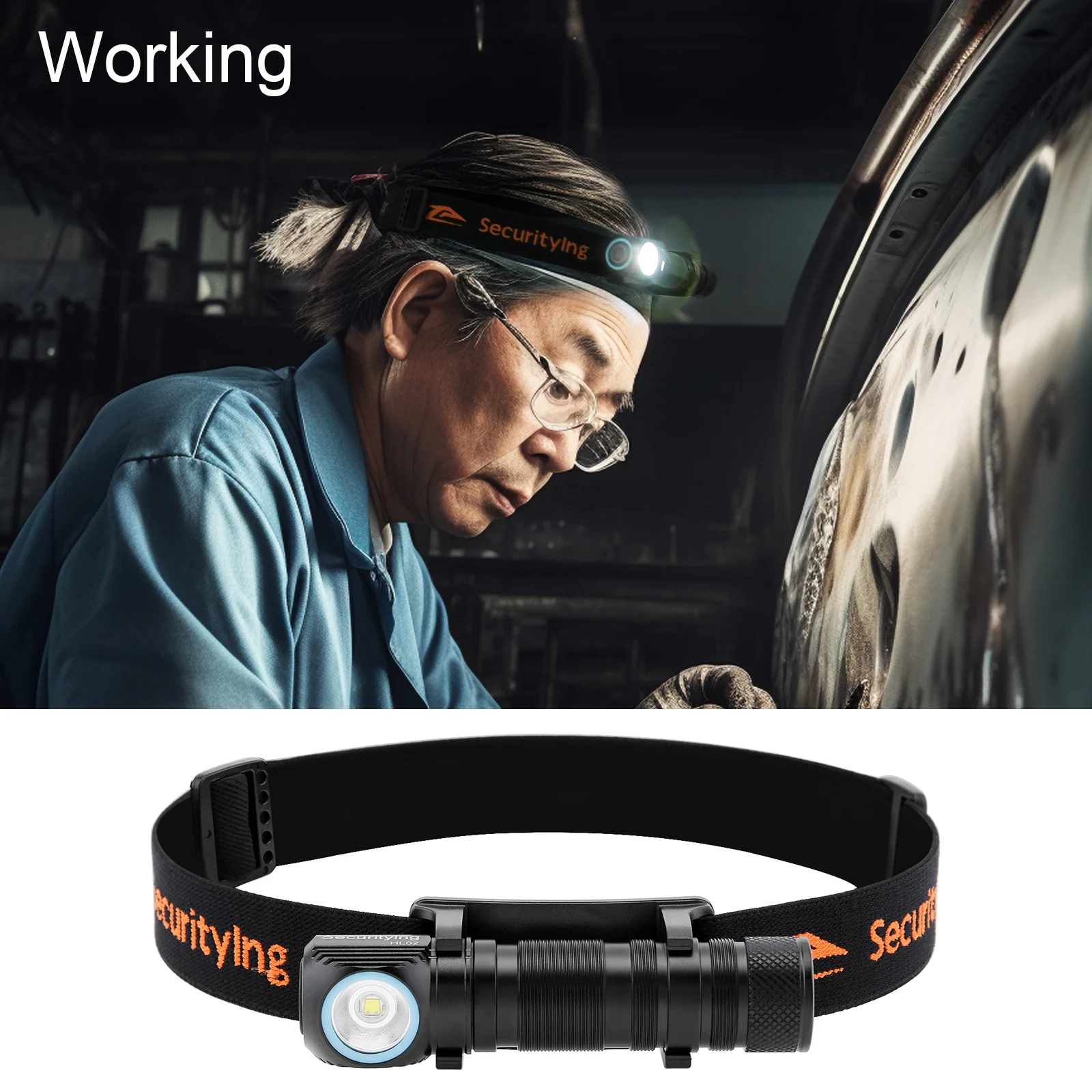 Rechargeable Headlamp 5 Lighting Modes Magnetic Charging Powerful Led Head Flashlight Headlight For Fishing Camping Hiking