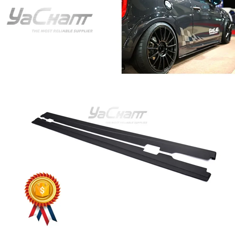 Carbon Fiber Fiber Glass Side Skirt Underboard Extension Fit For 2014-2020 F55 F56 S Dl AG Style Side Skirt Underboard Extension