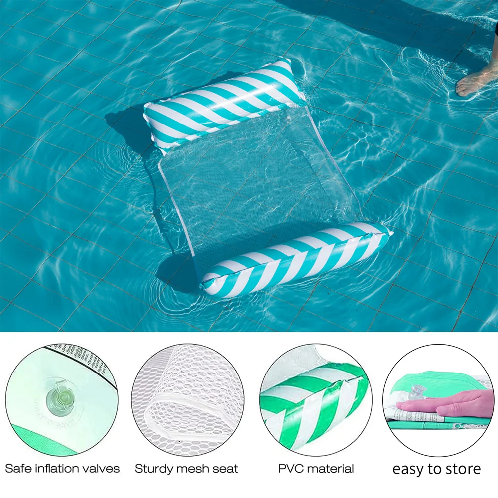 Swimming Water Sofa Inflatable Hammock Floating Water Inflatable Mat Pool Party Accessories Water Floating Inflatable Mat