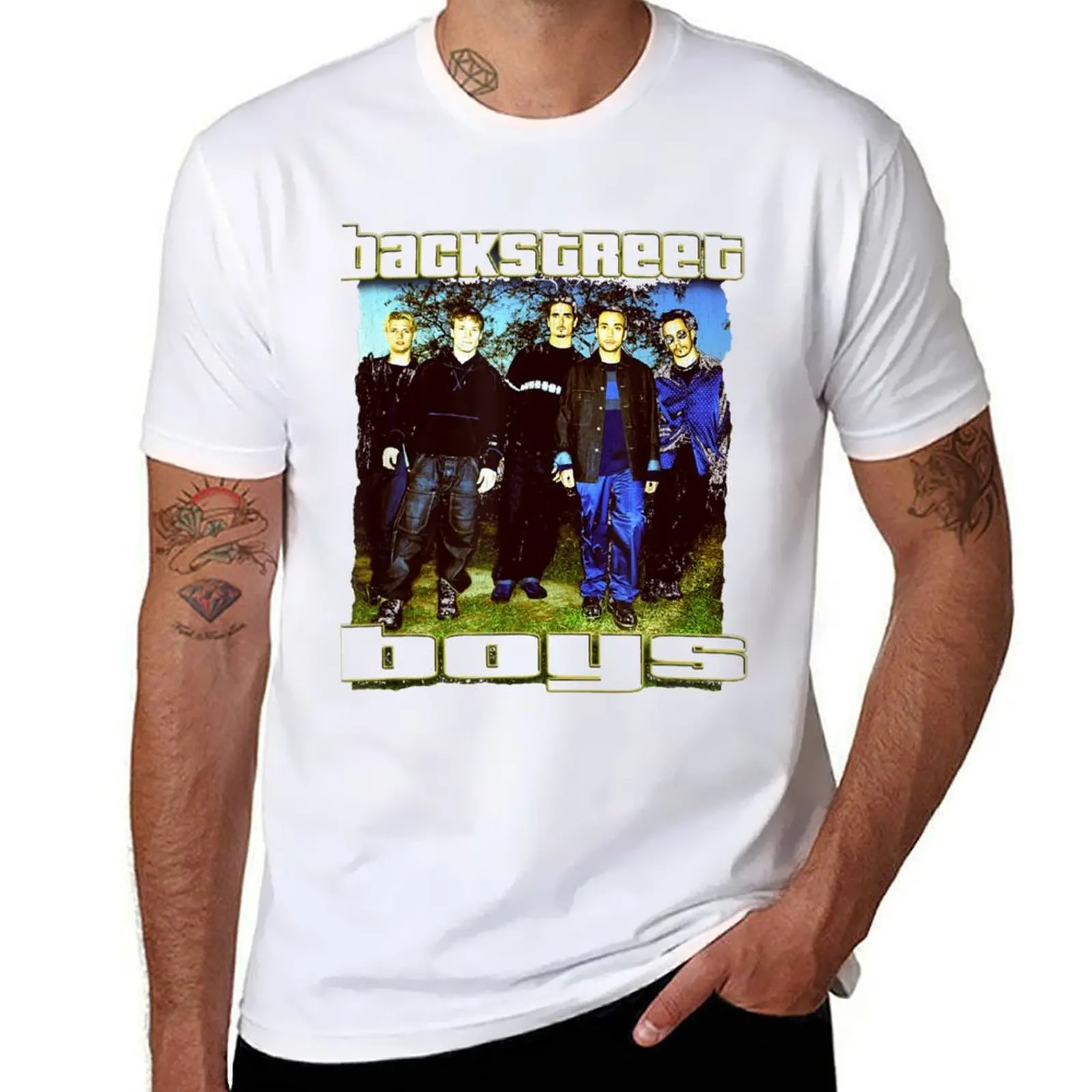 

Backstreet Boys T-Shirt men t shirt cotton 100% t shirt men 100% cotton luxury brand T-Shirt
