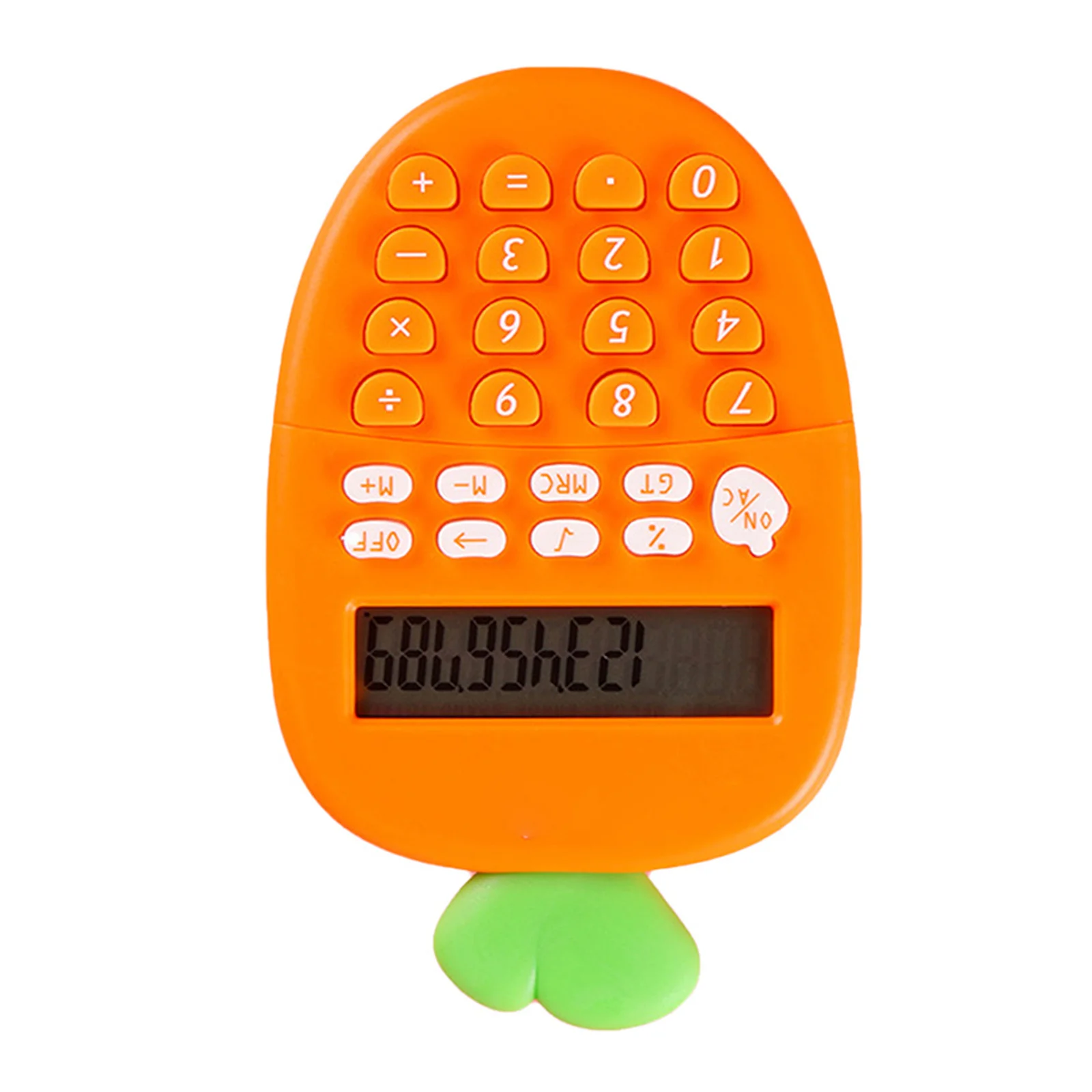 

Portable 12-Digit Carrot Shape Calculator Plastic Adorable Design for Kids Home Office Use Calculator