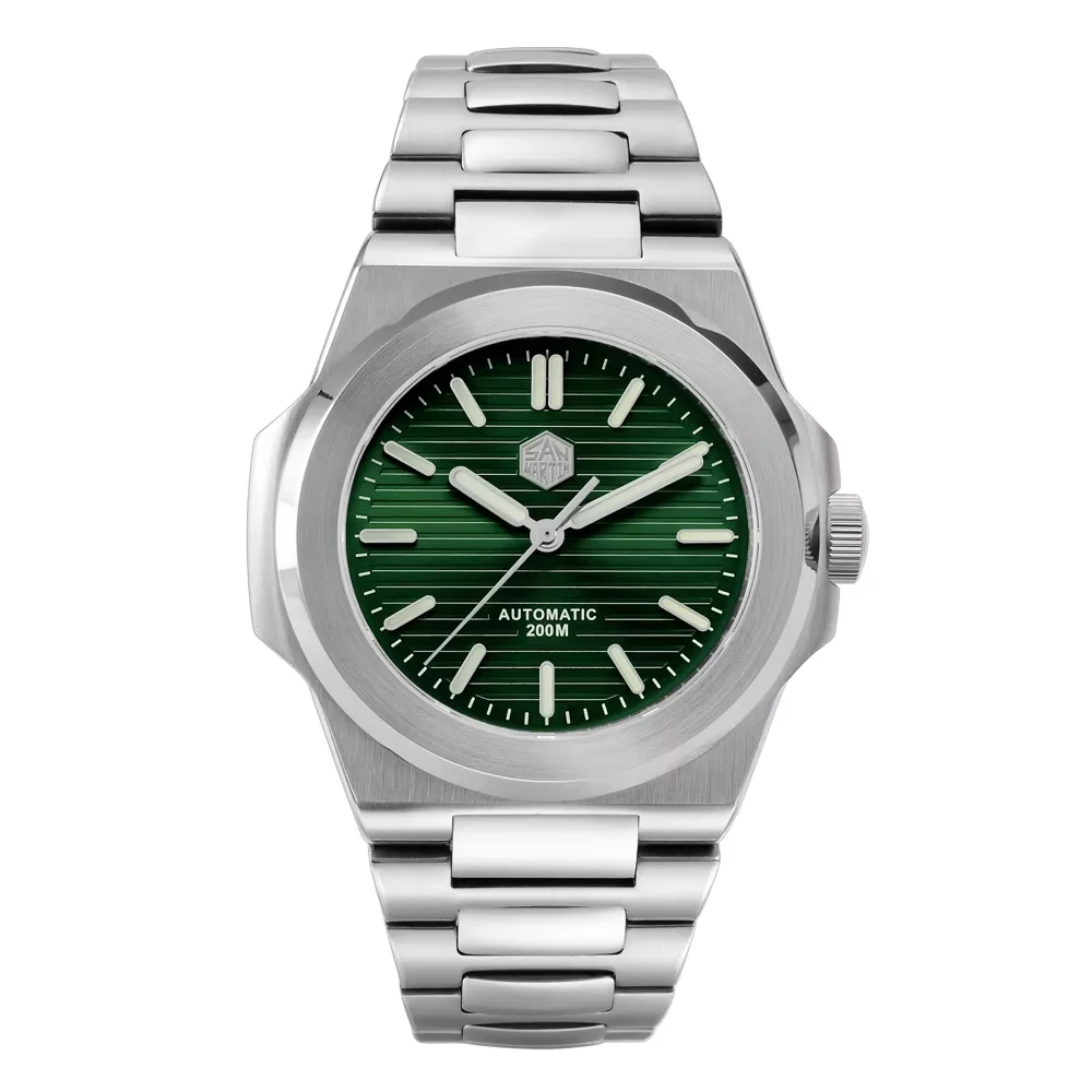 San Martin 42mm Top Band Männer Tauchen Uhr Mode Klassische Luxus Automatische Mechanische Uhren Saphir Wasserdicht 200m Relogio