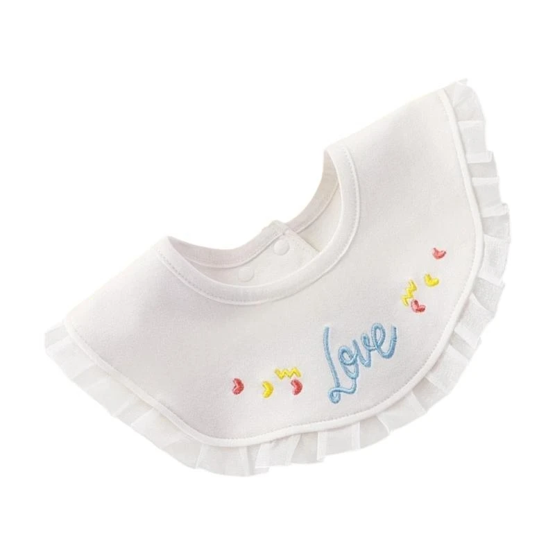 

Нагрудник для младенцев с мультяшной прошивкой, впитывающий хлопковый нагрудник для кормления с защитой от брызг Y166