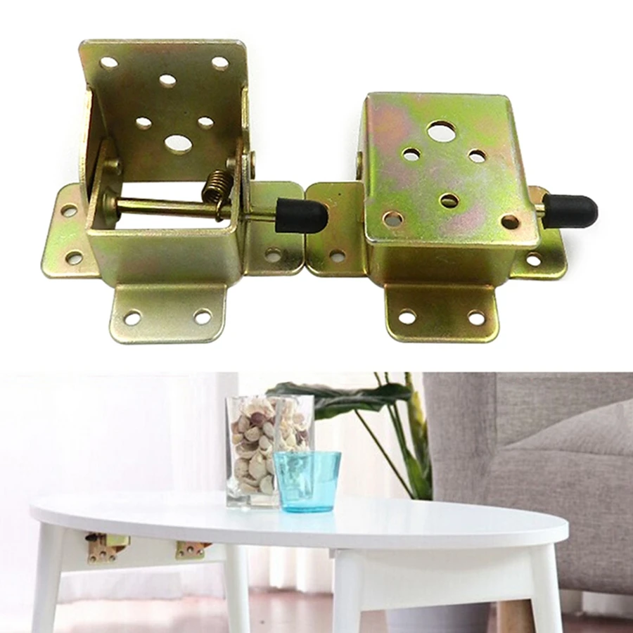 Folding Table Mechanism Self Lock Hinge Bracket Heavy Duty Folding Brackets Triangle Extension Table Chair Bed Legs Support