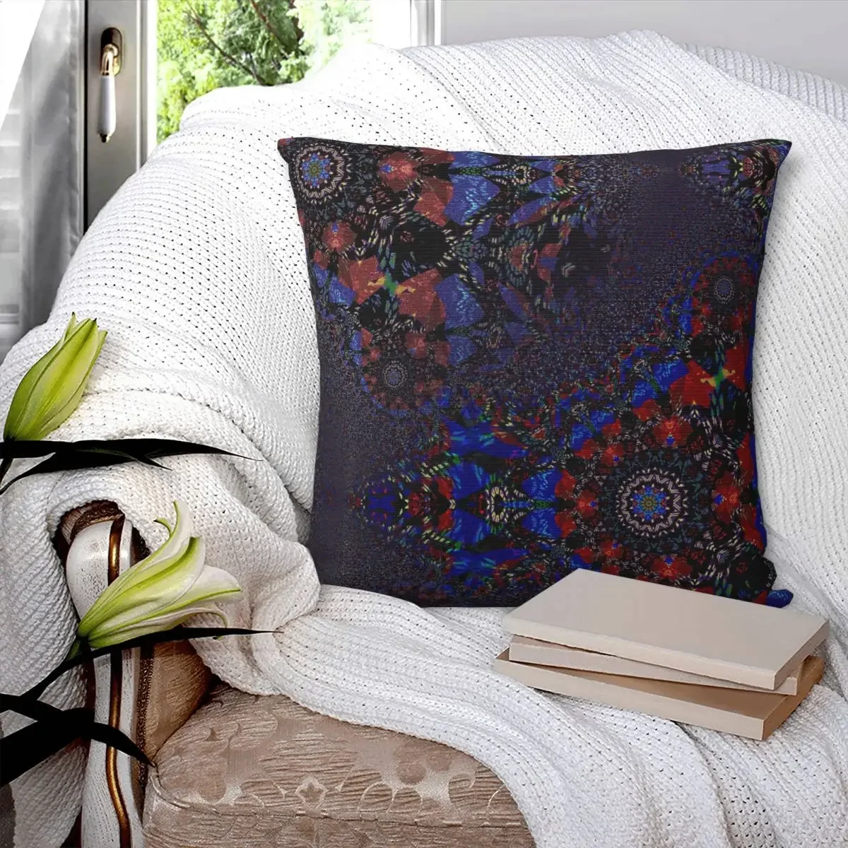 Fractal Pattern Pillowcase Polyester Pillows Cover Cushion Comfort Throw Pillow Sofa Decorative Cushions Used for Home Bedroom