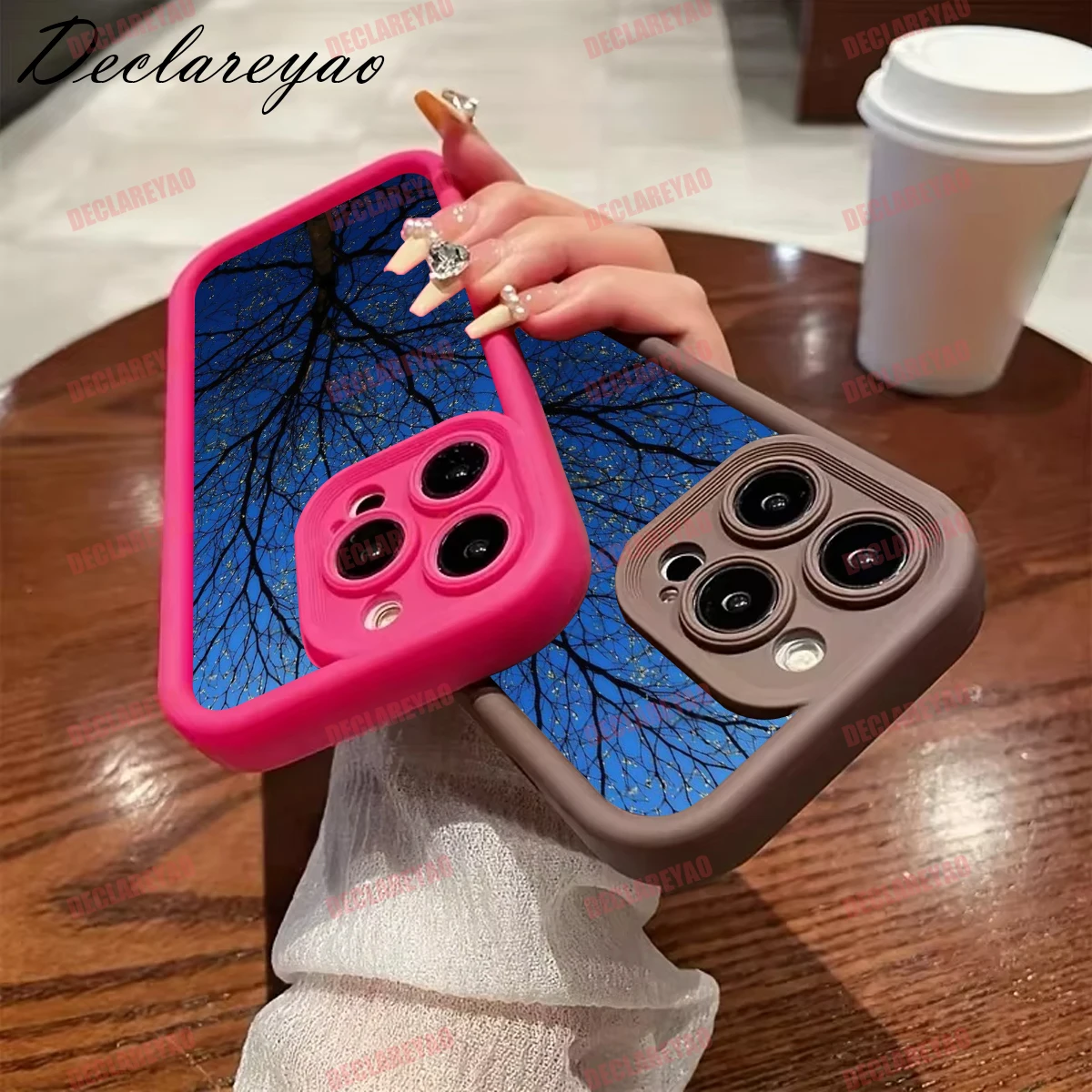 غطاء ناعم نحيف من مادة البولي يوريثان غير اللامعة من DECLAREYAO لهاتف Realme 60 V5 5 7 Pro Plus Note 13 30 GT6 8 C75 حافظة من السيليكون المقاوم للصدمات #3