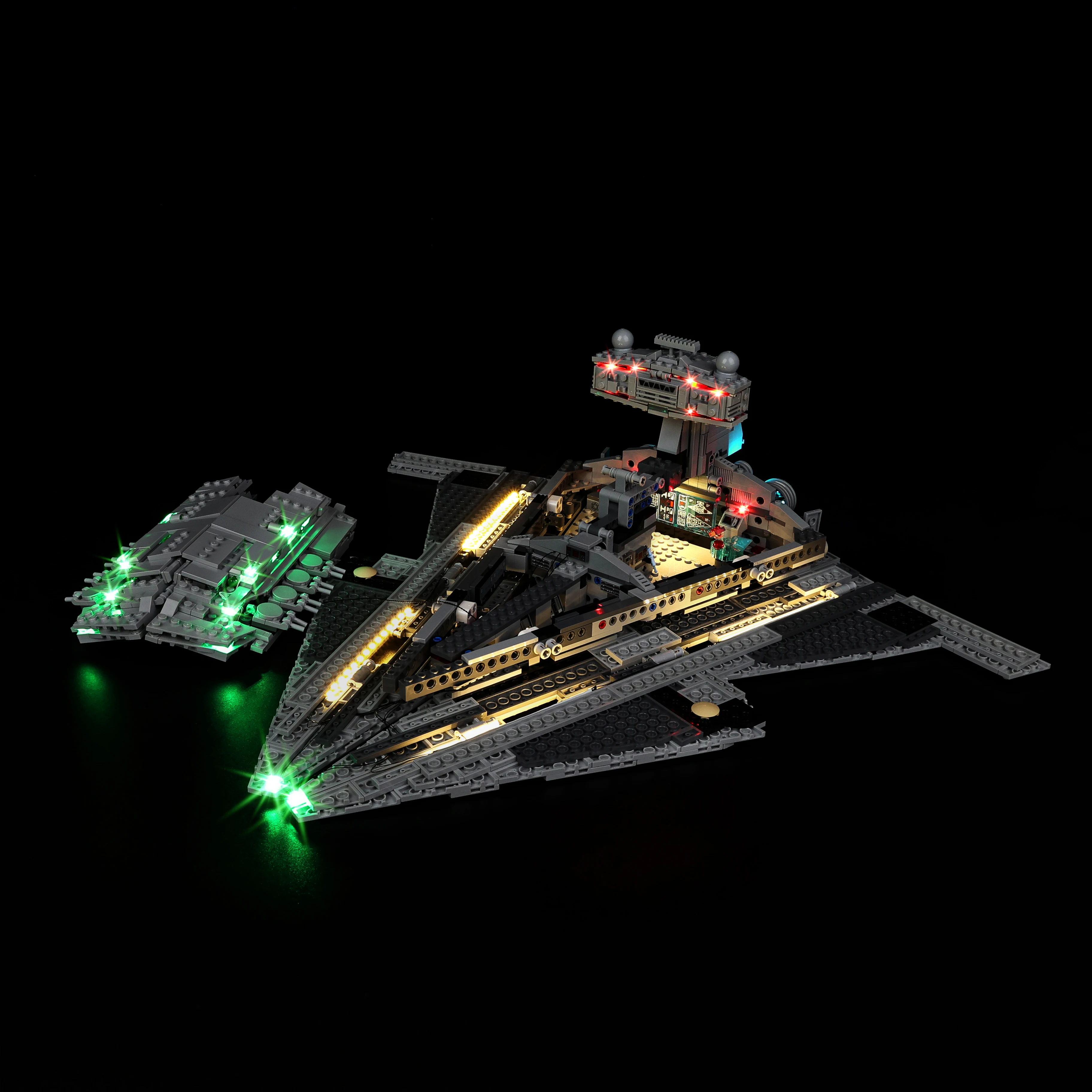 مجموعة إضاءة LED مناسبة لهدية الإضاءة LEGO Imperial Star Destroyer 75394 (باستثناء مكعبات البناء)