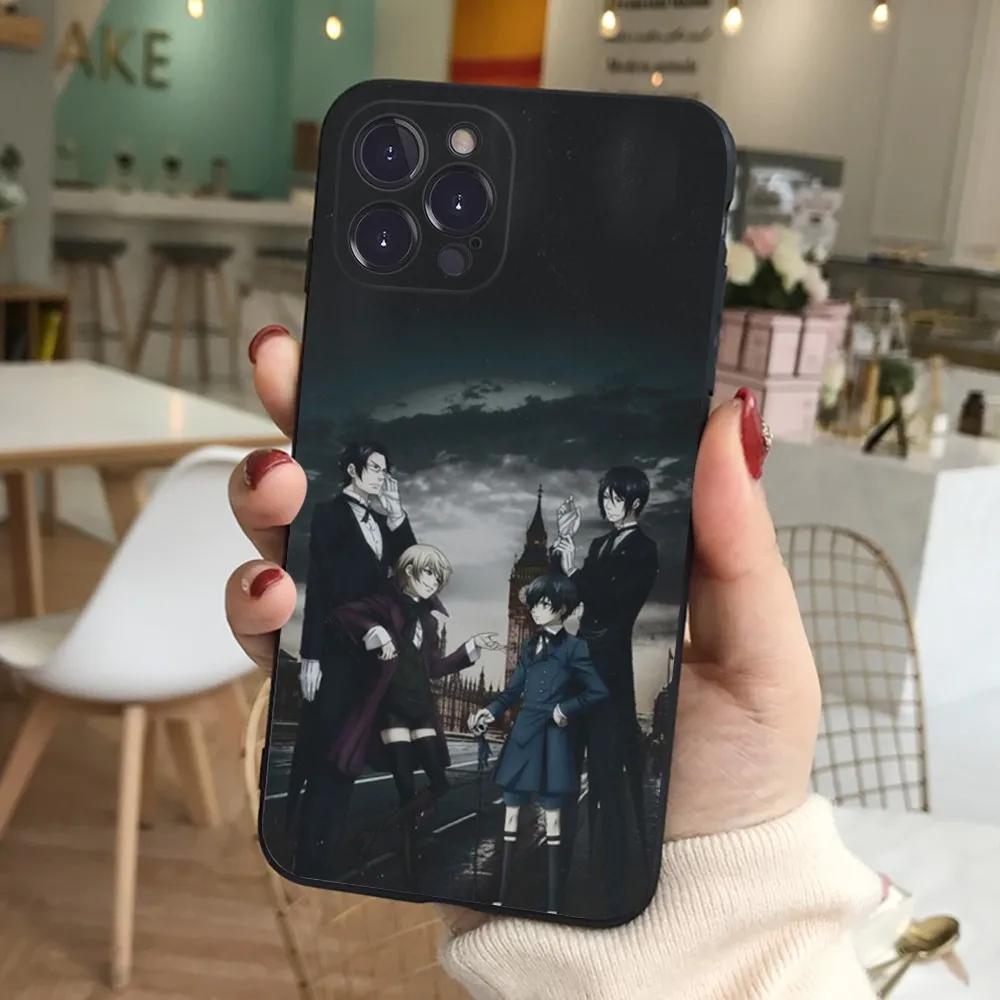 Black Butler Phone Case For iPhone 15 14 11 12 13 Mini Pro XS Max Cover 6 7 8 Plus X XR SE 2020 Funda Shell