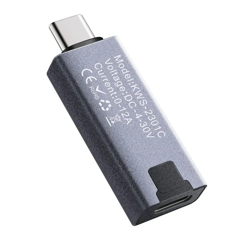 USB Type C Tester PD Charger Detector 4-30V 0-12A 240W OLED Power Meter KWS-2301 - view 3