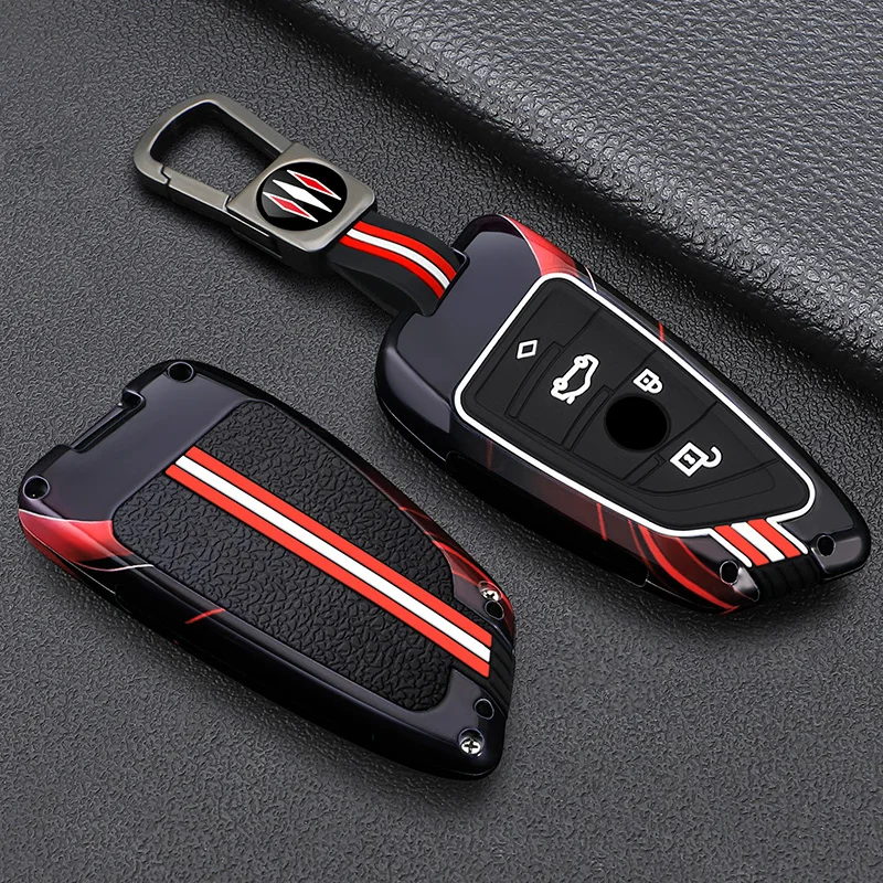 Car key case suitable for BMW New 5 Series X1 X2 X3 X4 X5 XX6 X7 blade car key fob protective cover car interior accessories