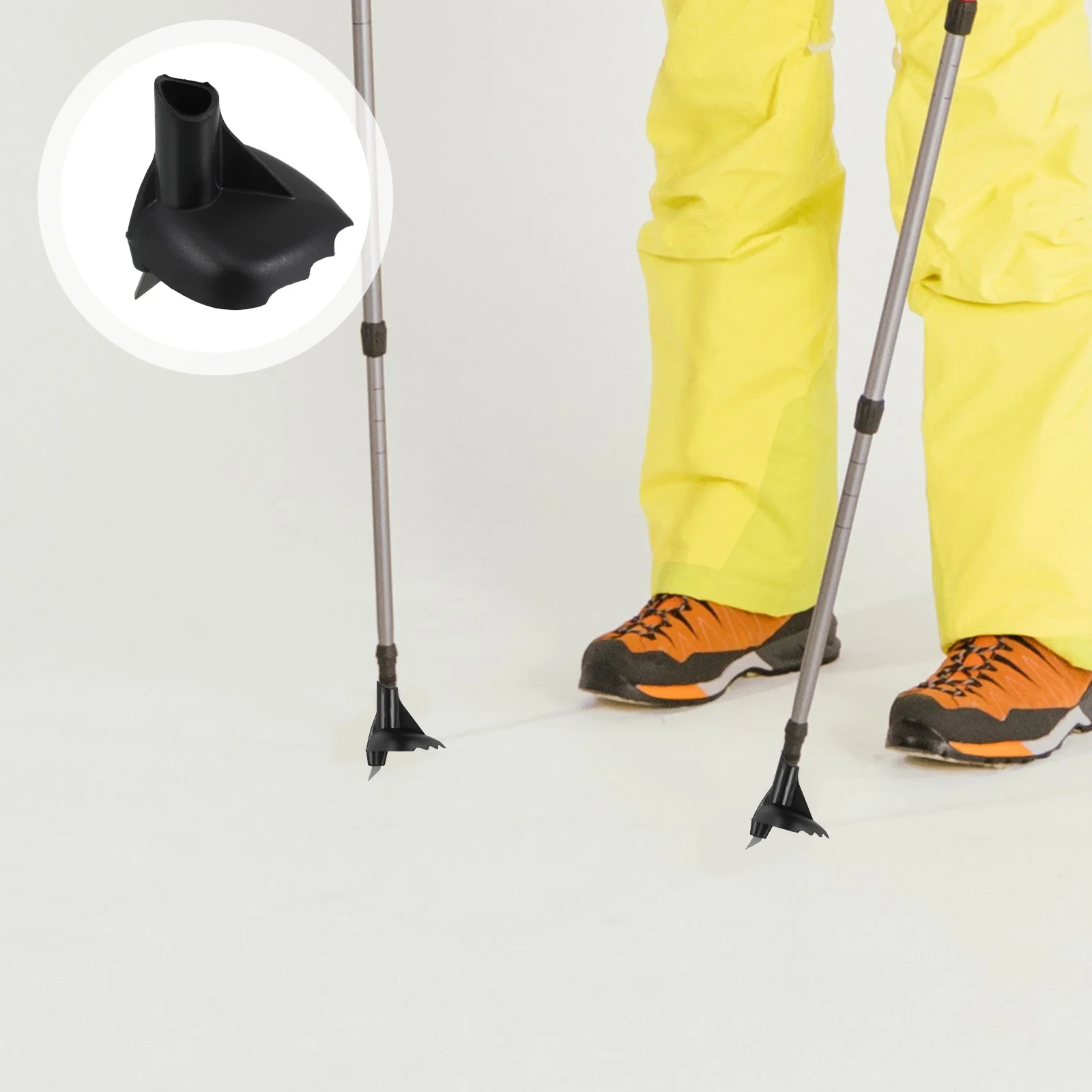 

Sharp Precise Trekking Ski Pole Tips Lightweight Portable for Hiking Camping Crosscountry Activities Hiking Pole Tips Rubber