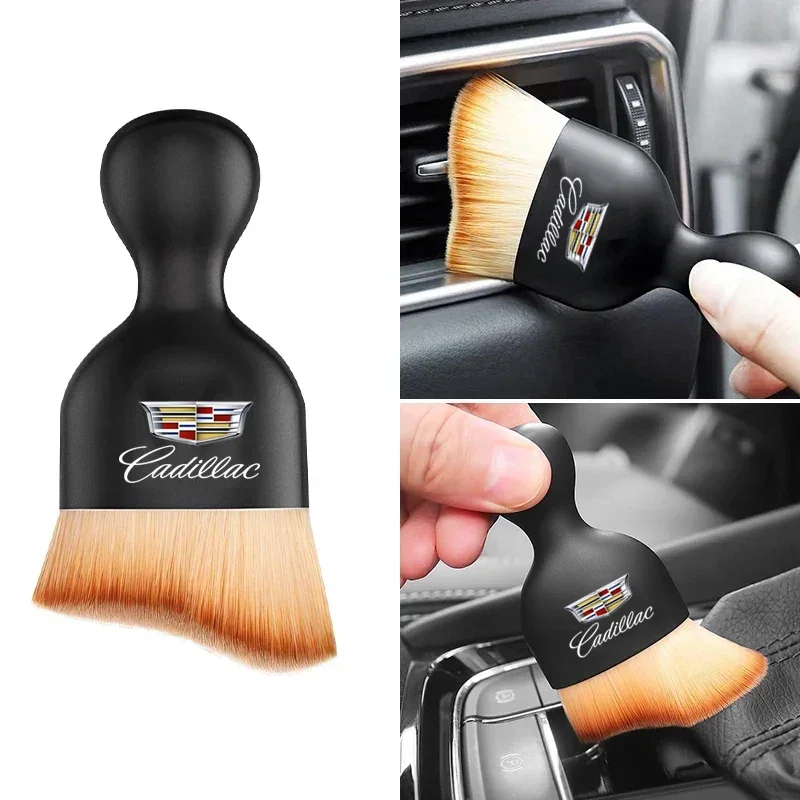 Cadillac-cepillo de limpieza de coche, cepillo de aire para ATS BLS CT4 CT5 CT6 CTS ESCALADE SLS STS XT5 XT6 XTS, herramienta de eliminación de polvo para grietas de coche