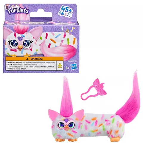 Hasbro Furby Plyschleksaker Elektronisk Docka Mini Babyfigur Leksak DJ Furblets Teleskopiskt Ljud Gosedjur Barn Födelsedagspresenter 8 best sales Furby Original 1999 - №1