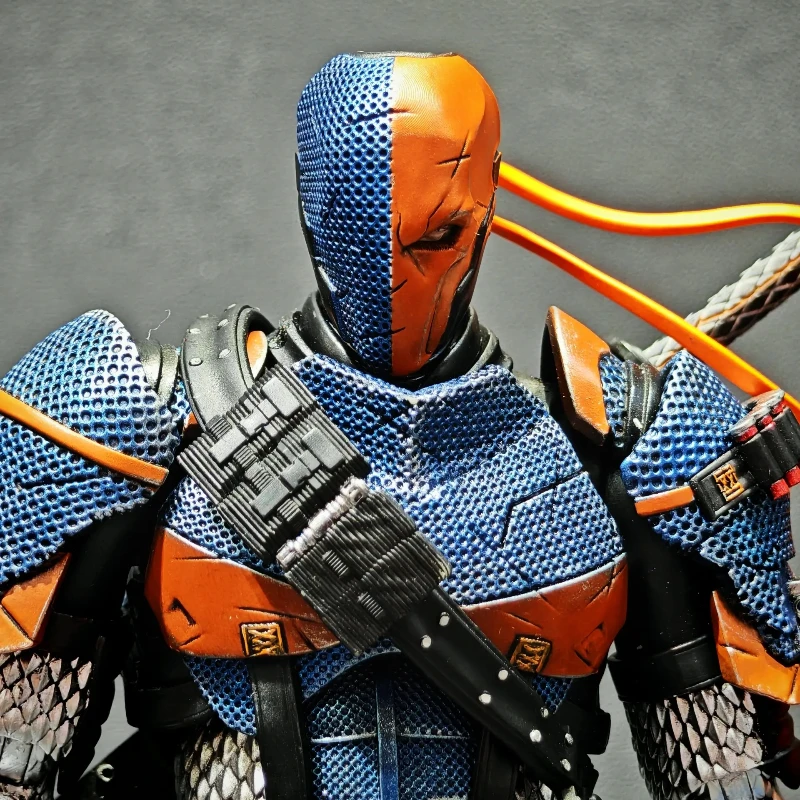 Lpzz Rouno Cueure Dc002 Deathstroke Arkham Knight وحدة نهائية متحركة باتمان نموذج أنيمي عمل الشكل تمثال اللعب هدية