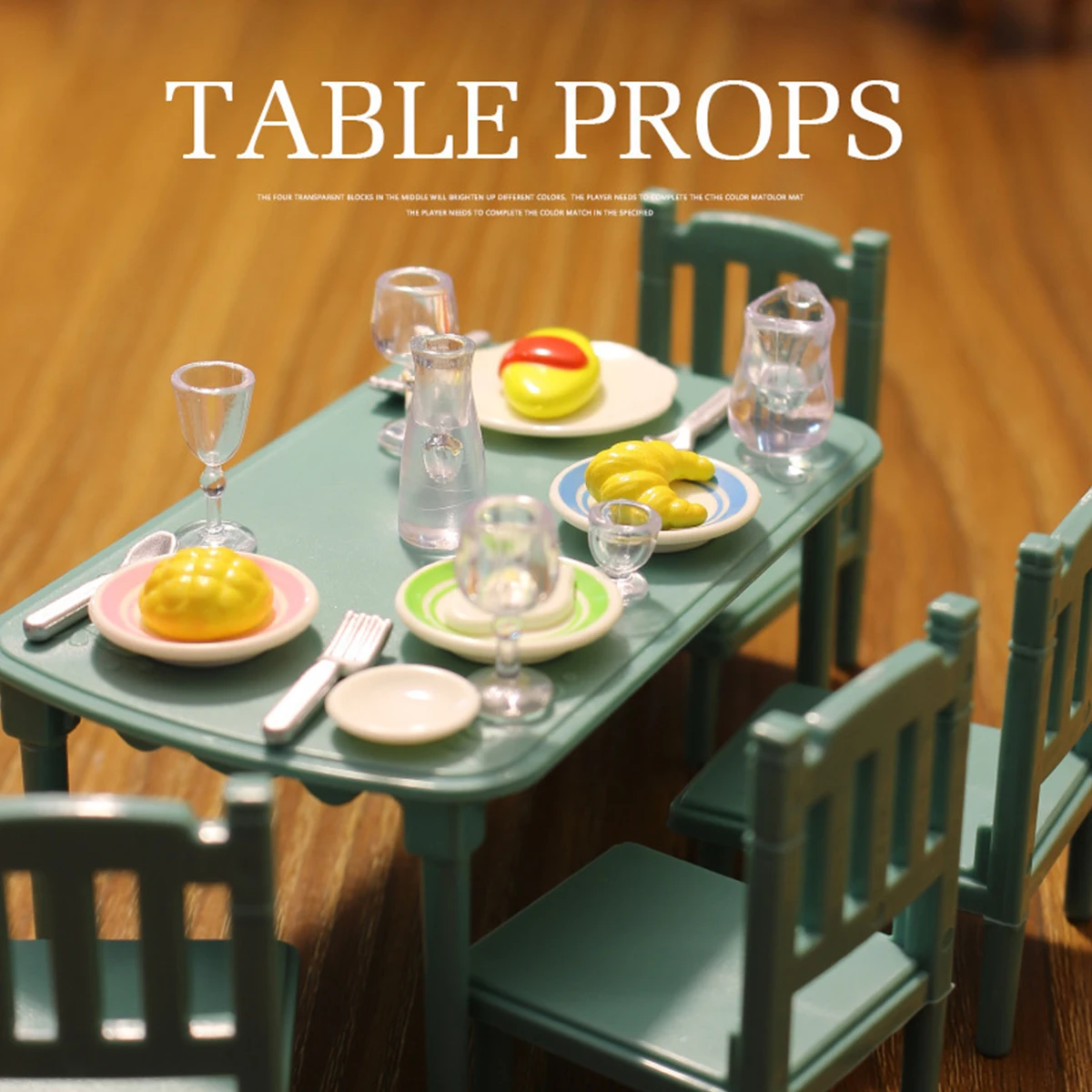 1:12 أثاث مصغر الغابات الأسرة المطبخ لعبة طاولة طعام دمية اكسسوارات الحمام التظاهر اللعب لفتاة الهدايا اللعب