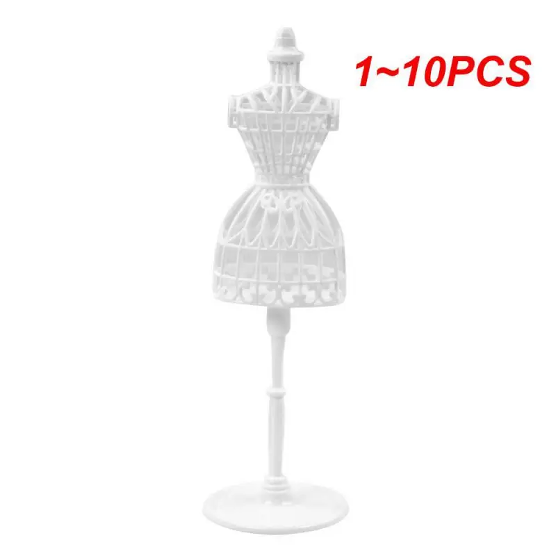 1~10PCS Mannequin Mini Dress Stand Form Model Creative Hollow Accessories Display Gown Miniature Maker Forms Sewing Female