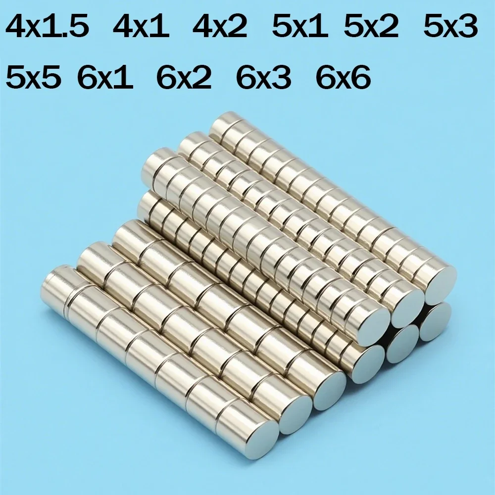 

4x2 5x2 6x2 6x3mm Powerful Neodymium Magnet Round Super Strong Magnets N35 NdfeB Permanent Magnetic imanes Refrigerator Magnet
