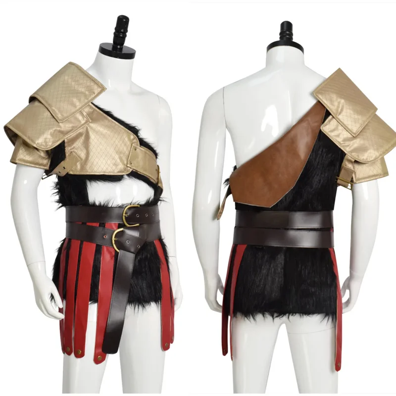 2023 New Kratos Cosplay Costume Adult Mens Battle Set Suits Halloween Carnival Party Costume MS54665