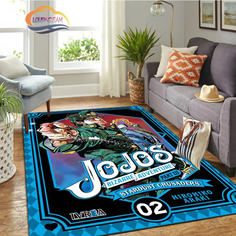 Anime Jojo 'S Bizarre Avonturen Stenen Oceaan Serie Tapijt En Vloerkleed Woonkamer Zacht Voor Volwassen Kinderen Mat ,Sofa Mat.