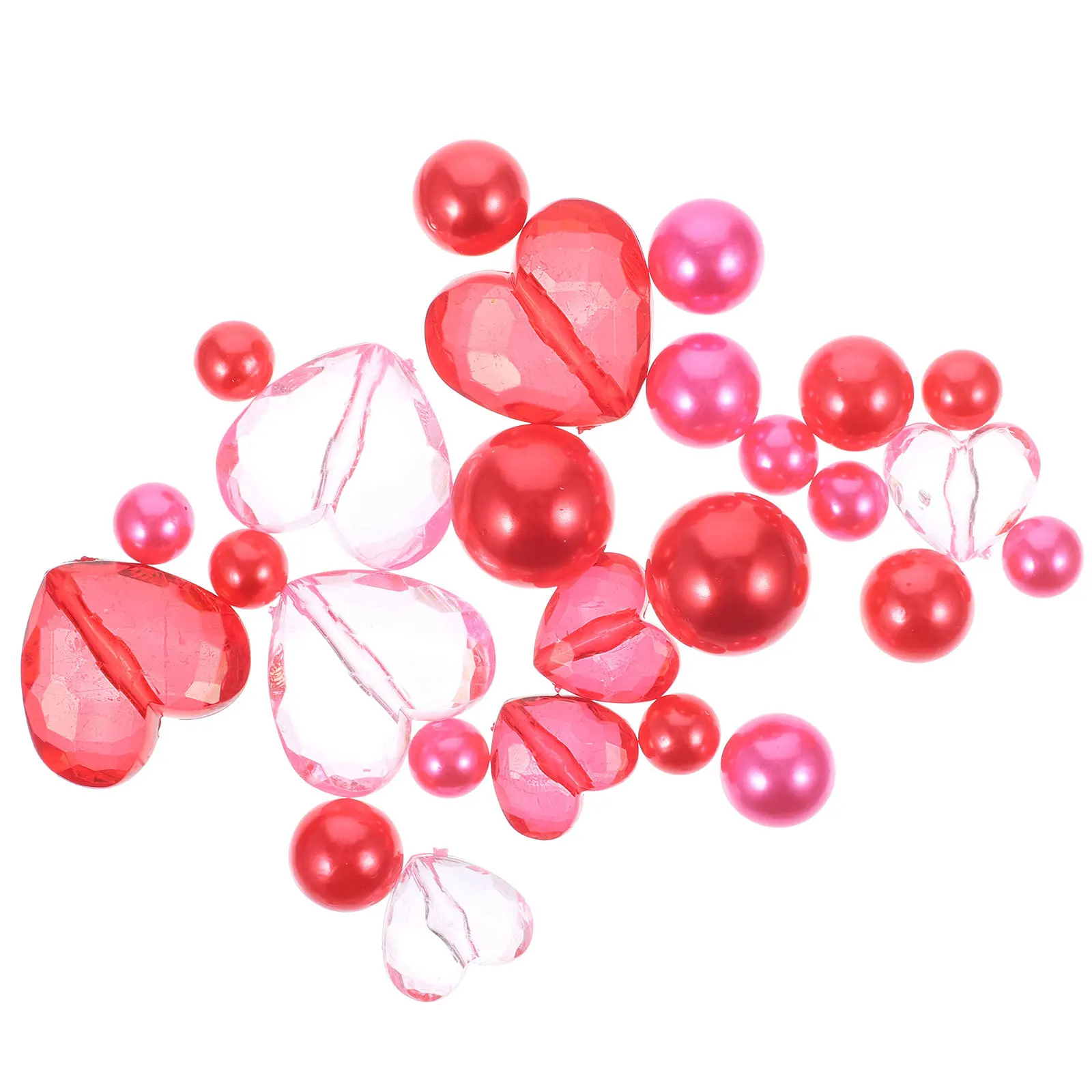 

1Set Vase Filler Heart Beads Ornament Romantic Style for Valentine's Day Wedding Centerpiece Decor Gifts Vase Filler Decor