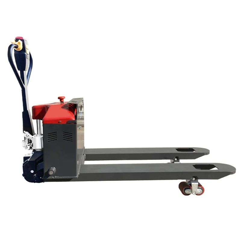 Półautomatyczny hydrauliczny wózek widłowy JackTrucks, wózek widłowy do palet, wózek elektryczny litowo-jonowy 1 tona, mobilny M