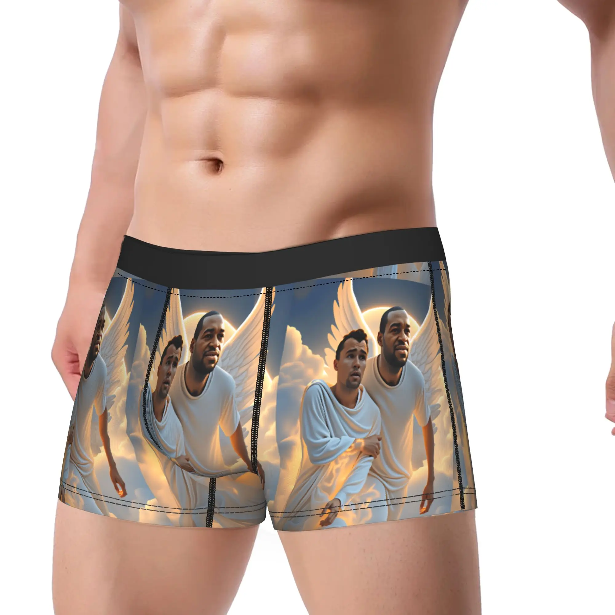 Charlie Kirk Angelic Advocate Trunk  3D Pouch Underwear High Quality Pattern Shorts Briefs Comfortable Male Panties Big Size
