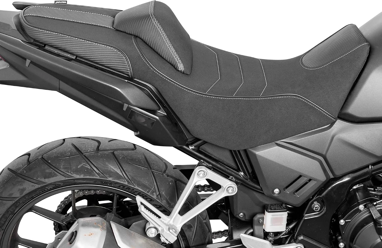 Motorcycle Complete One-Piece Seat with Backrest for NX400 NX500 2024 2025 2026 Front Rider and Rear Passenger Cushion Seating - view 3