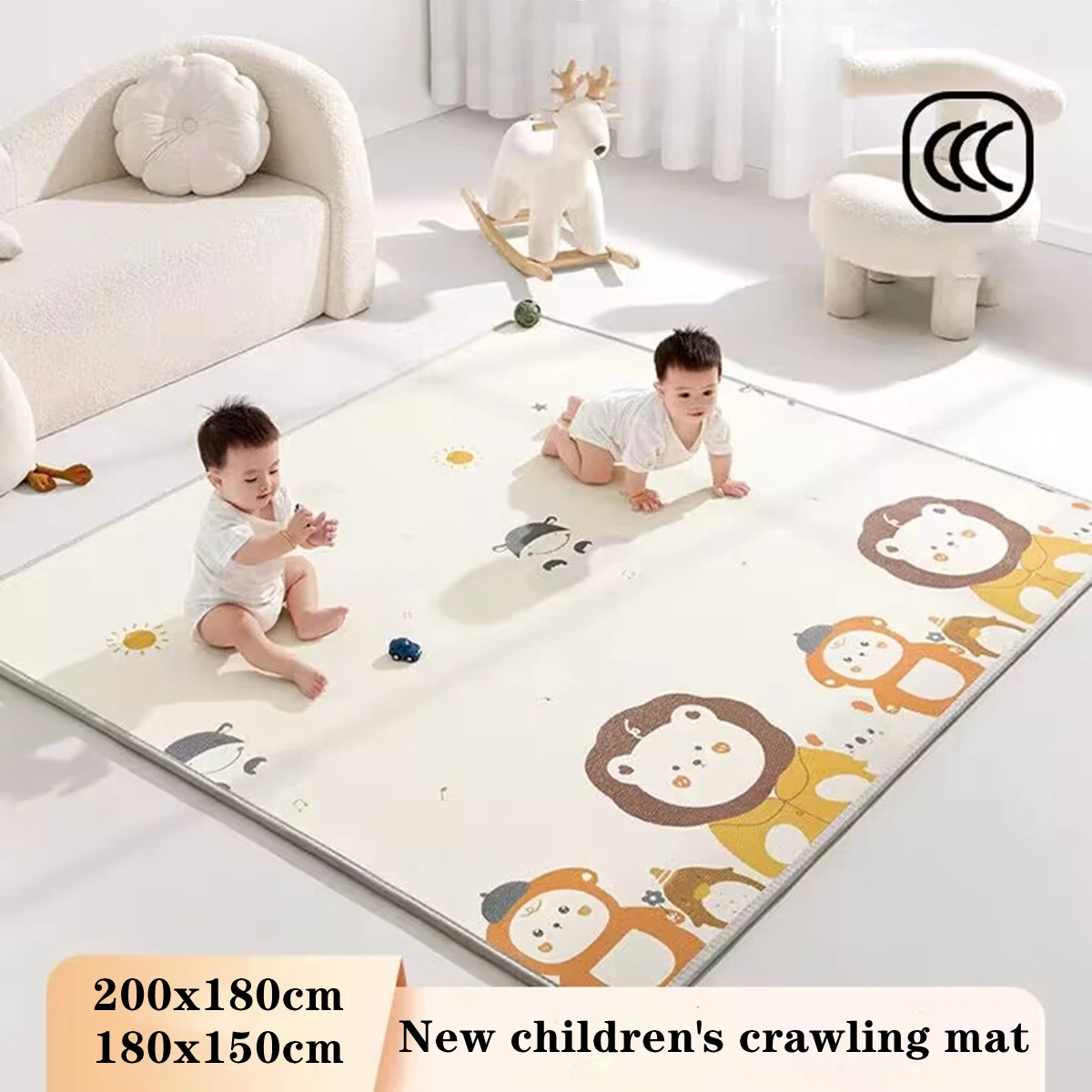 Thicken Non-toxic Baby Crawling Play Mats Environmentally Friendly Folding Mat Carpets Play Mat for Children's Safety Rugs Gifts