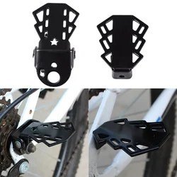 1 Pair Bicycle Rear Pedals Mountain Bike Rear Wheel  Folding Pedals Thickened Footrests Foot Peg Pedals Cycling Accessories