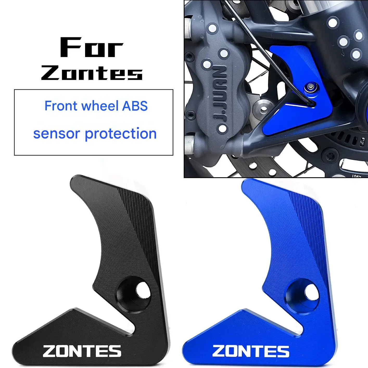 FOR Zontes 368G/E/D/M/K 703RR CNC Aluminum Front Wheel ABS Sensor Protector Cover Modified Part Motorcycle Safety Accessories