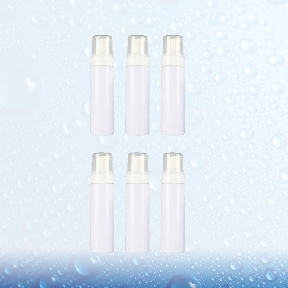 6 قطعة زجاجة رغوة المحمولة مضخة بلاستيكية الحاويات 60 مللي إعادة الملء موزع السفر شامبو غسول الصابون استخدام الحمام