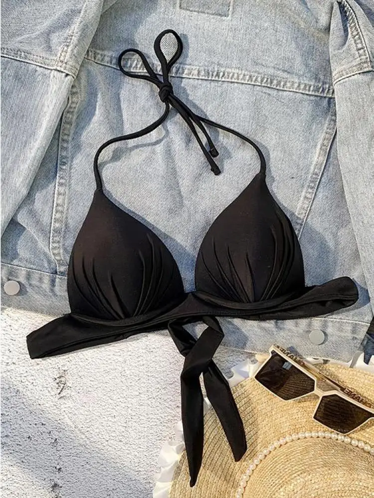 المرأة الجديدة الصلبة مثير عطلة الشاطئ نمط بيكيني قمم الصيف قبالة الكتف أكمام الرسن ضمادة أزياء السباحة الاتجاه الأعلى