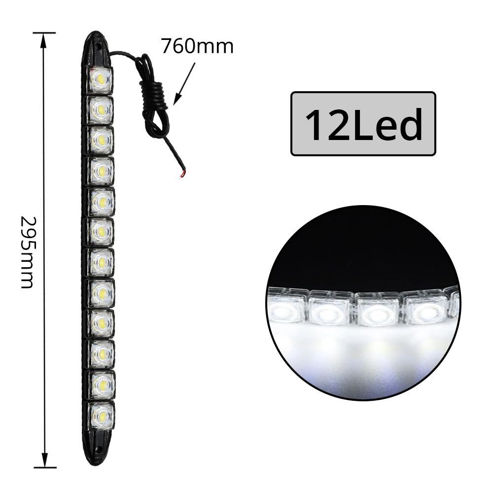 2X 12Led White Led
