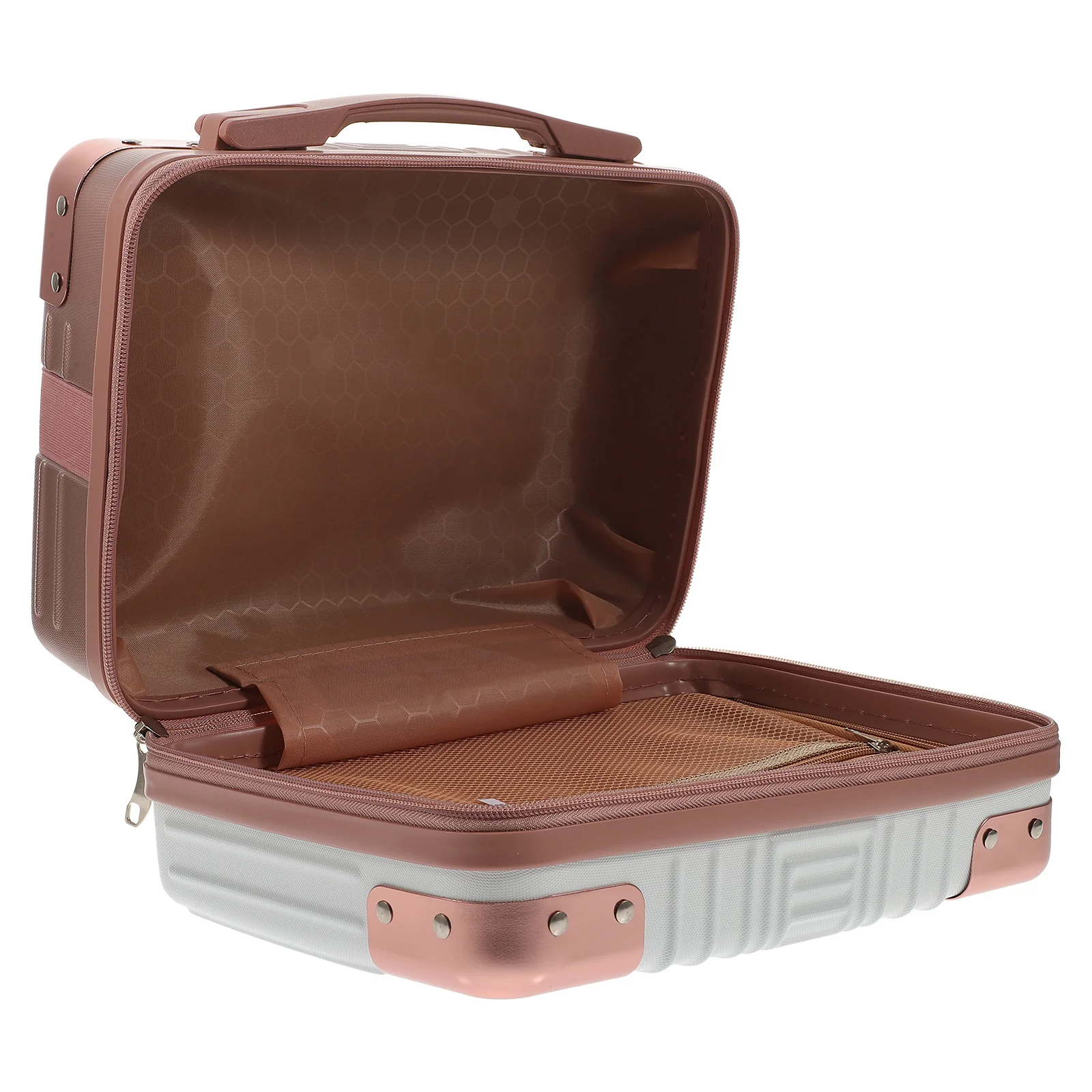 

1Pcs Storage Box Portable Makeup Case Durable Travel Organizer Handheld Makeup Supplies Toiletries Storage Suitcase