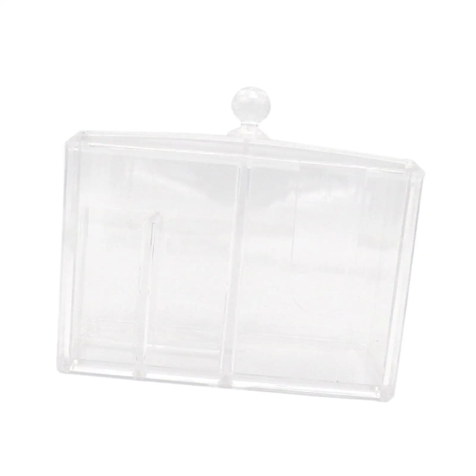 

Держатель для ватных тампонов, разделенный 4-сетчатый настольный органайзер для макияжа, акриловый держатель для ватных шариков для кистей для лица, мелки, красивый зажим для яиц